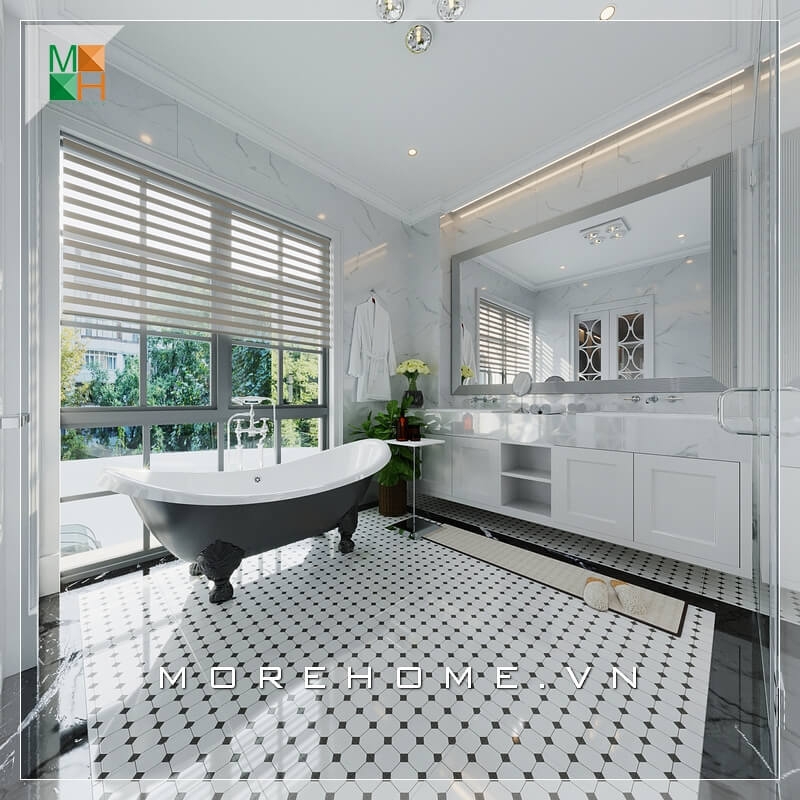 Thiết kế phòng tắm biệt thự